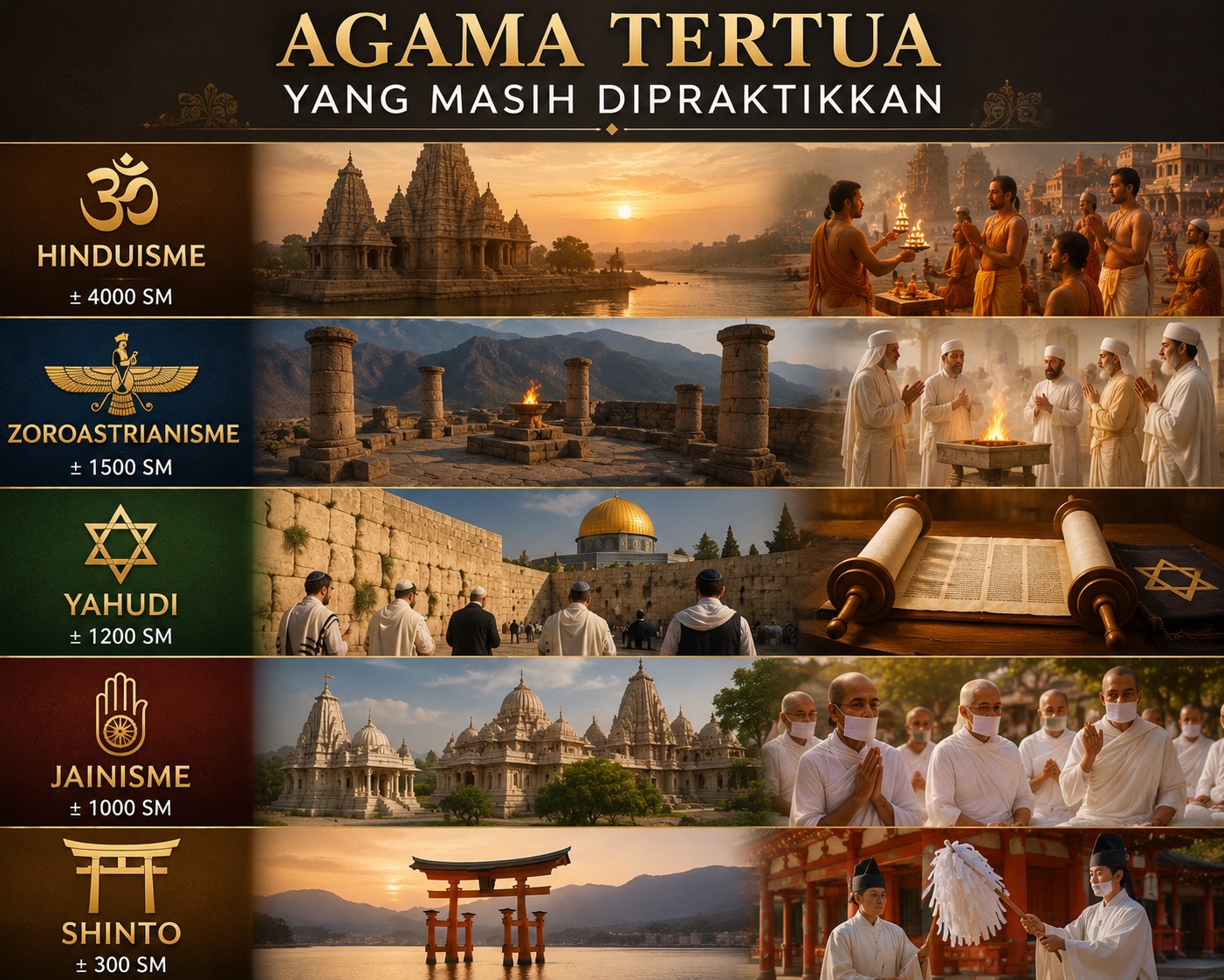 Agama Tertua yang Masih Dipraktikkan