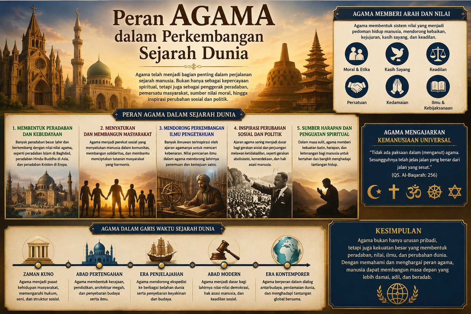 Peran Agama dalam Perkembangan Sejarah Dunia